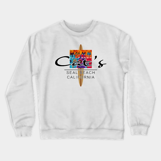 Surf Cat's Crewneck Sweatshirt by CreativePhil